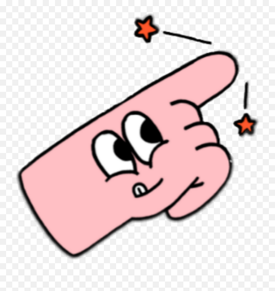 Cute Finger Hand Pink Yay Stars Star Emoji,Yay Clipart