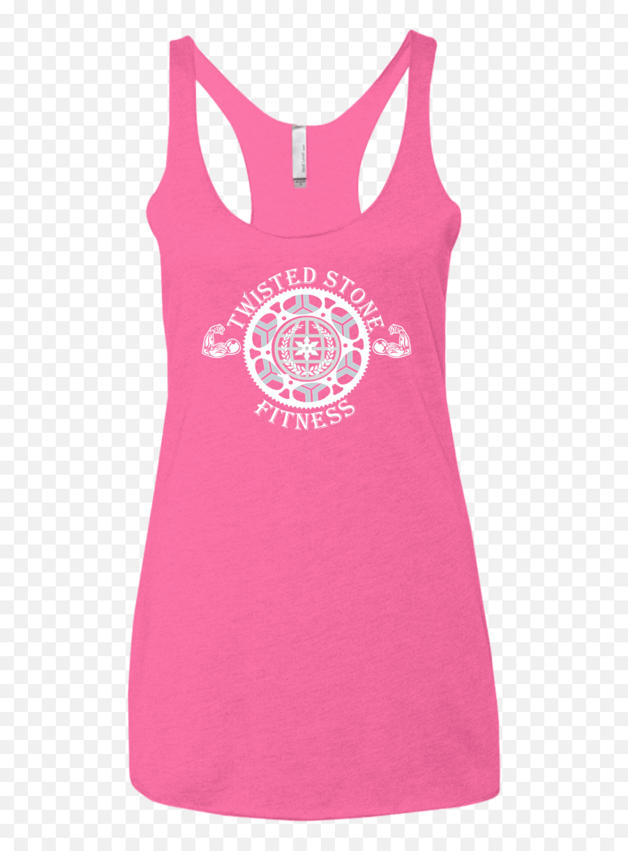 Limited Edition Twisted Stone Fitness Ladies Logo Tank Top Emoji,Pink Ladies Logo