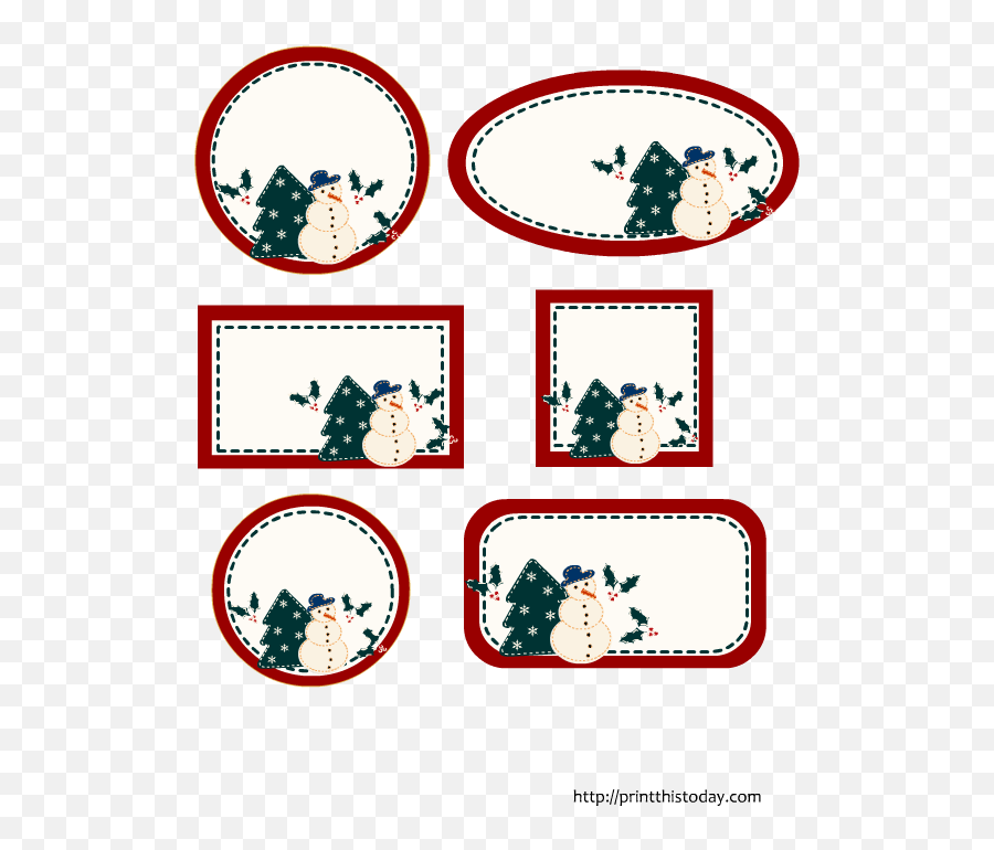 Editable Christmas Labels In 6 Different Shapes Free Printable Emoji,Christmas Tag Clipart