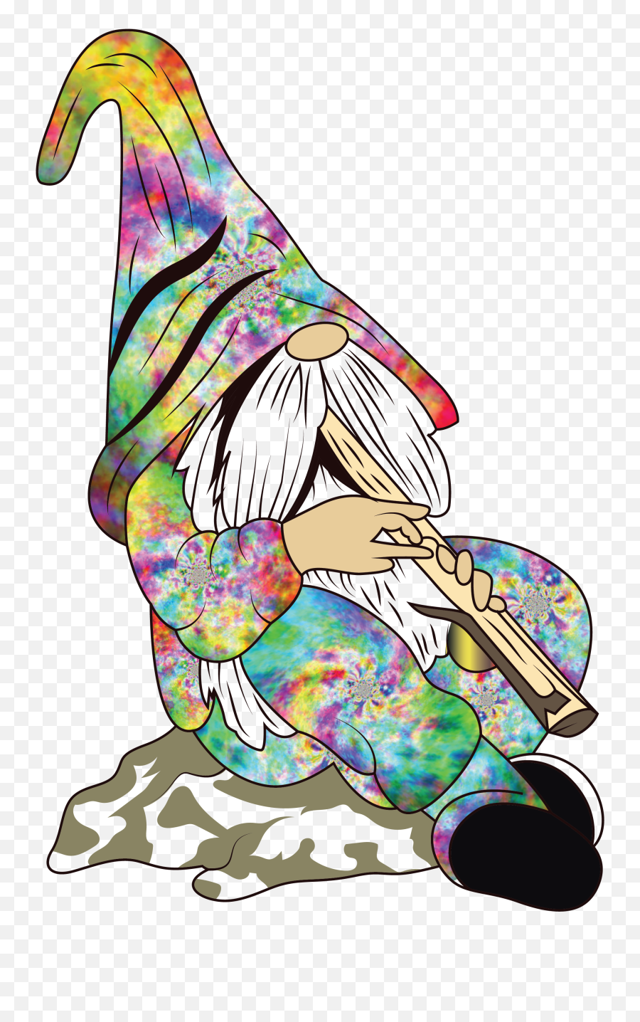 Hippie Gnome Svg Clipart - Hippie Gnome Svg Emoji,Gnome Clipart