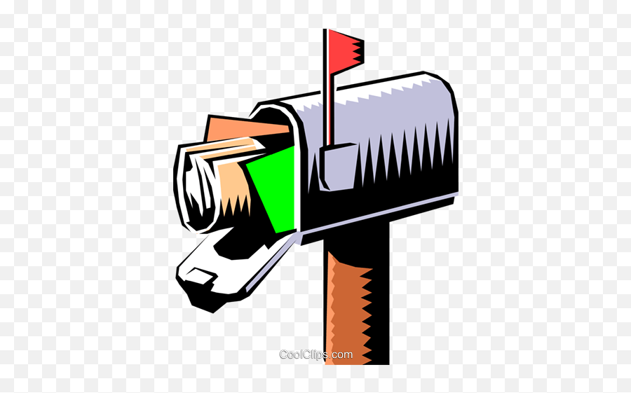 Mailbox Royalty Free Vector Clip Art - Caixa De Correios Desenho Emoji,Mailbox Clipart