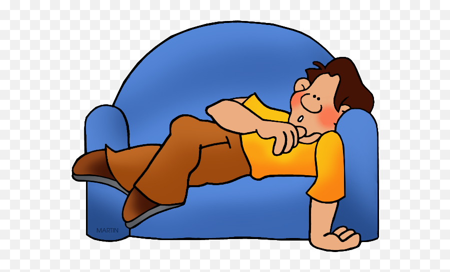 New Years Clip Art - Clip Art Lazy Emoji,Couch Clipart