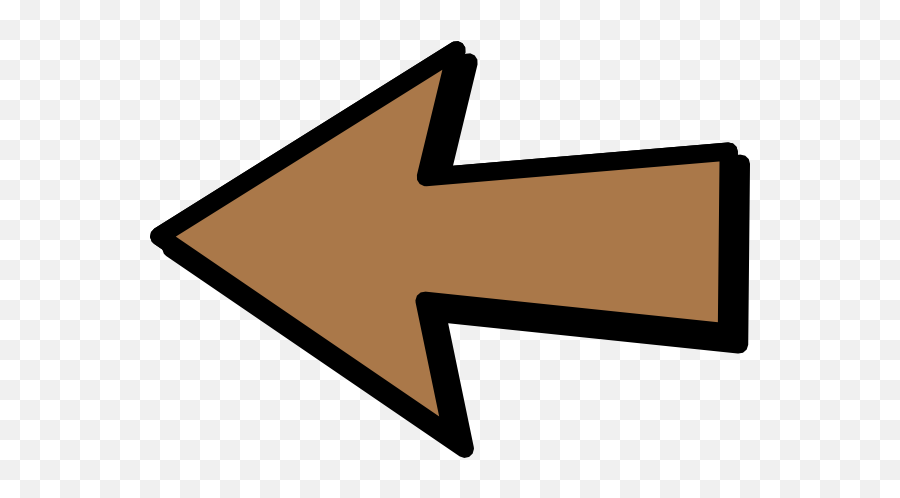 Left Arrow Brown Clip Art At Clkercom - Vector Clip Art Brown Arrow Clipart Png Emoji,Arrows Clipart