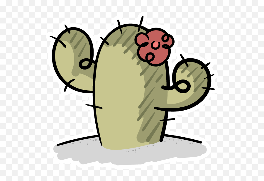 Dust Buddies Cactus - Cartoon Clipart Full Size Clipart Emoji,Buddies Clipart