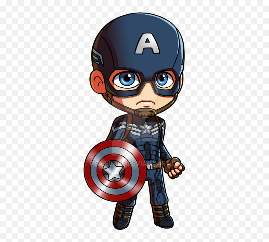Captain America Chibi Png Transparent Images U2013 Free Png Emoji,Captain America Clipart