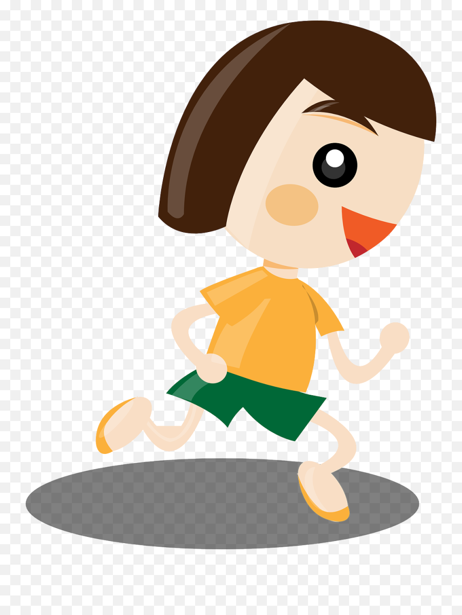 Person Running Clipart Image 2 - Girl Running Clip Art Emoji,Running Clipart