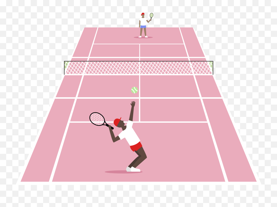 Silueta De Tenista Mujer Png - Pink Sports Clipart Emoji,Sports Clipart