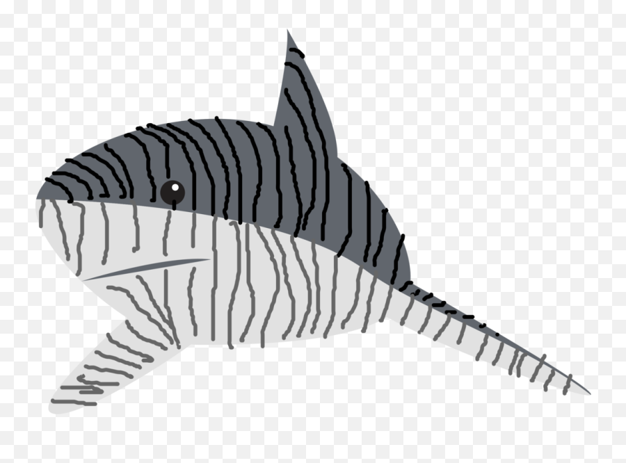Shark Monochrome Photography Fish Png - Tiger Shark Emoji,Shark Clipart Black And White