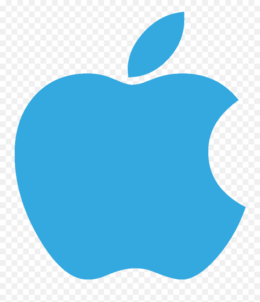 Blue Apple Logo Png Transparent Png - Transparent Blue Apple Logo Emoji,Apple Logo Png