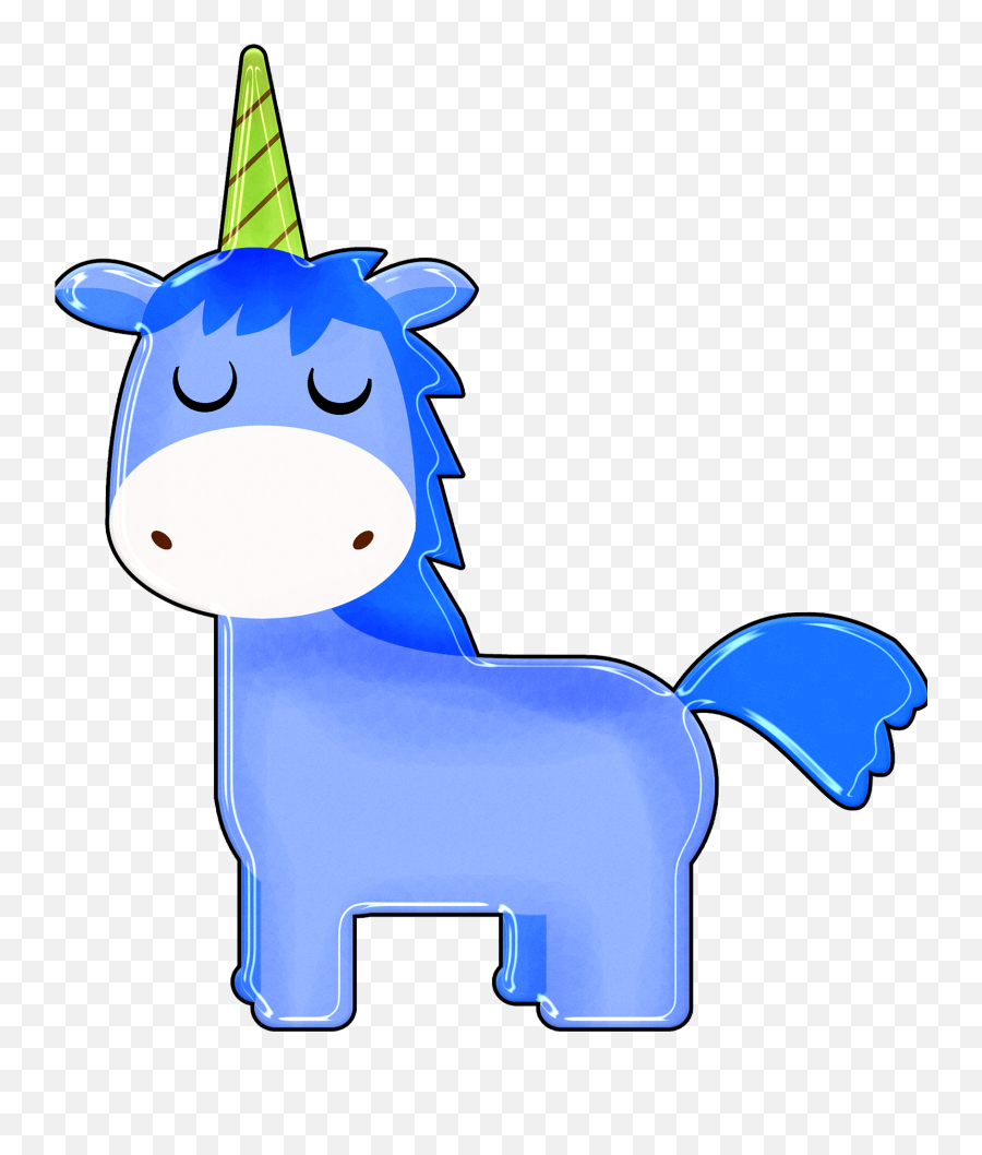 Cute Unicorn Clipart Free Download Transparent Png Creazilla - Cartoon Cute Blue Unicorn Emoji,Unicorn Clipart