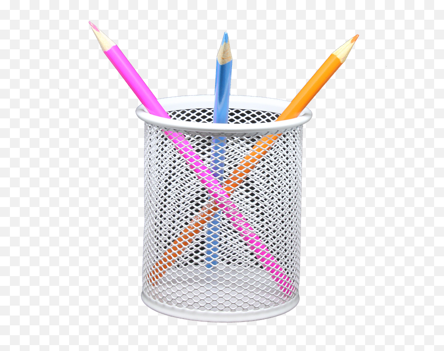 Pencil Holder Transparent Background - Transparent Background Pen Cup Clipart Transparent Emoji,Pencil Transparent Background
