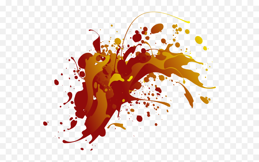 Red Gradient Splatter Clip Art At Clkercom - Vector Clip Gradient Paint Splat Png Emoji,Red Paint Splatter Png