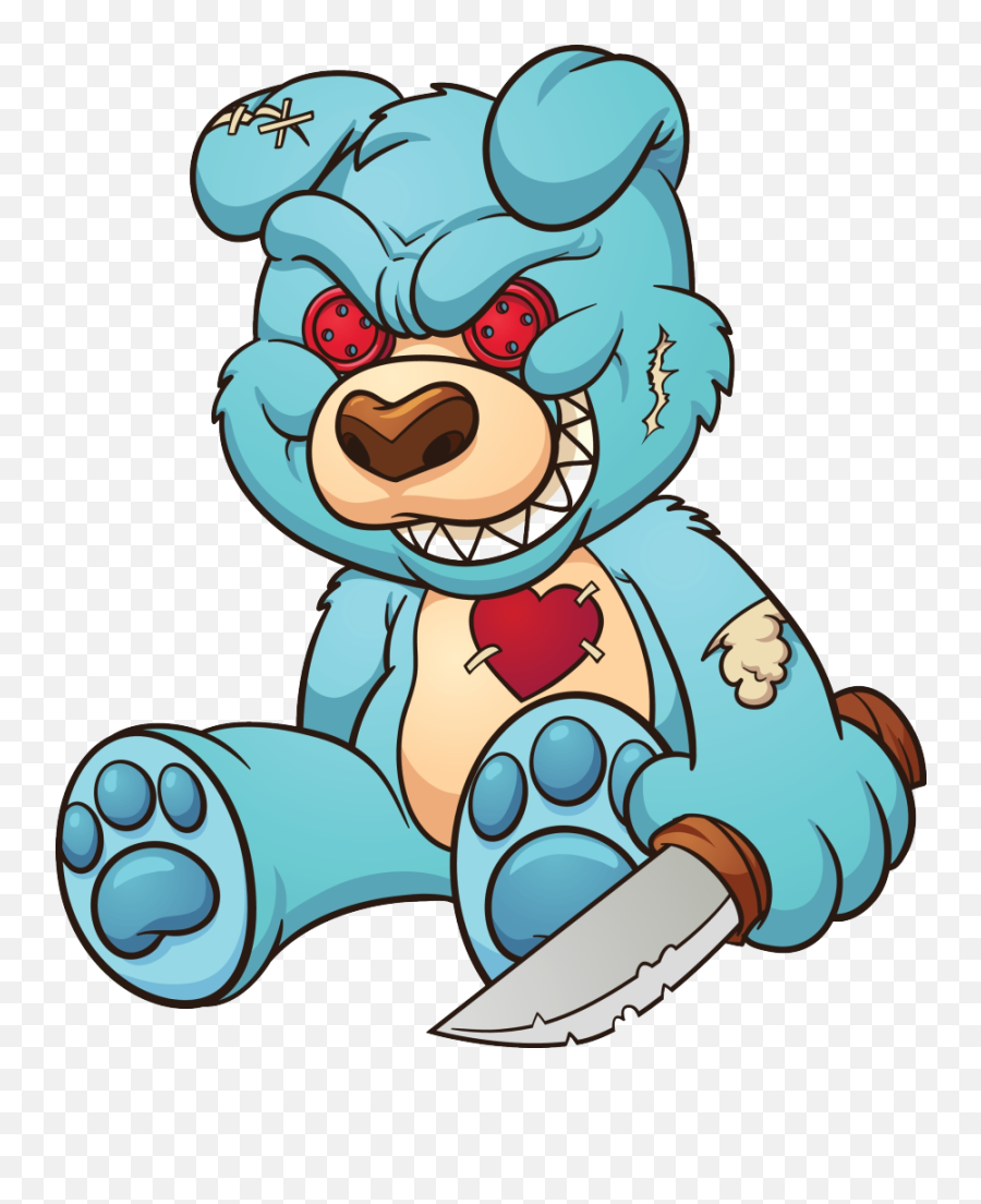 Green Clipart Care Bear - Evil Teddy Bear Png Emoji,Care Bear Clipart