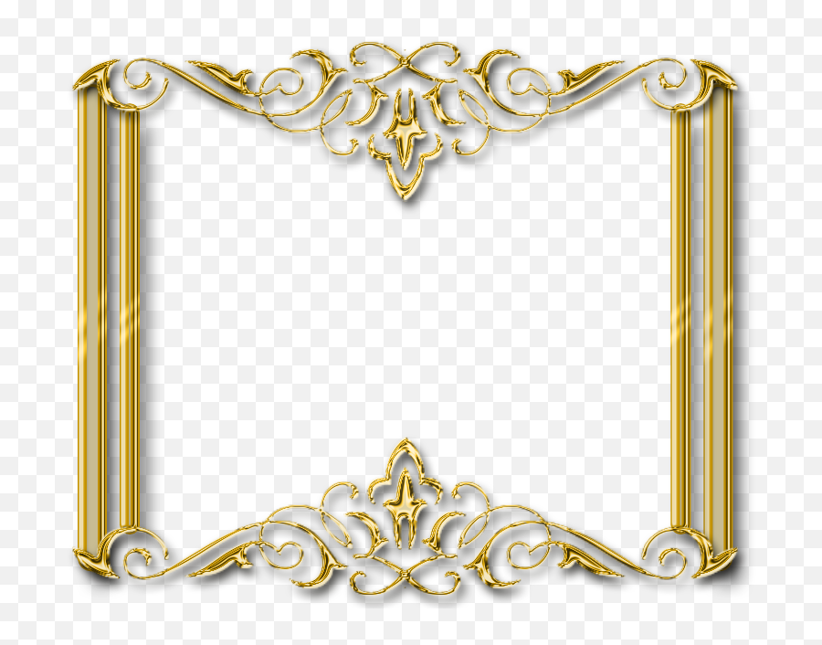 Image Frame Png - Gold Photo Frame Png Gold Frame Horizontal Emoji,Gold Frame Png