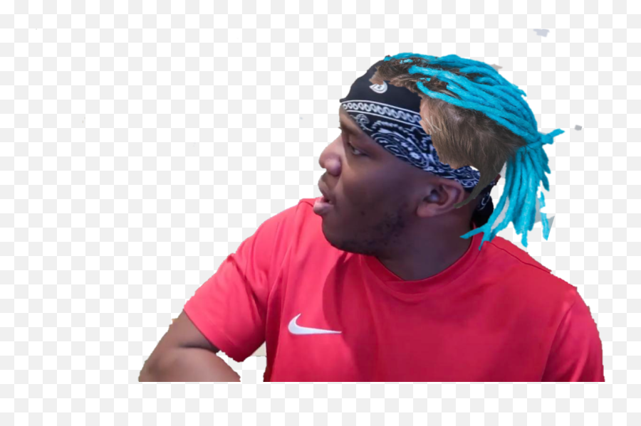 Ksi With Blue Hair Any Help To Post On Ksi Reddit Would Be - Crew Neck Emoji,Ksi Png