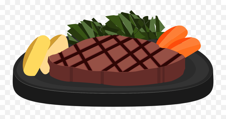 Beef Steak Meal Clipart - Beef Meat Clipart Emoji,Steak Clipart