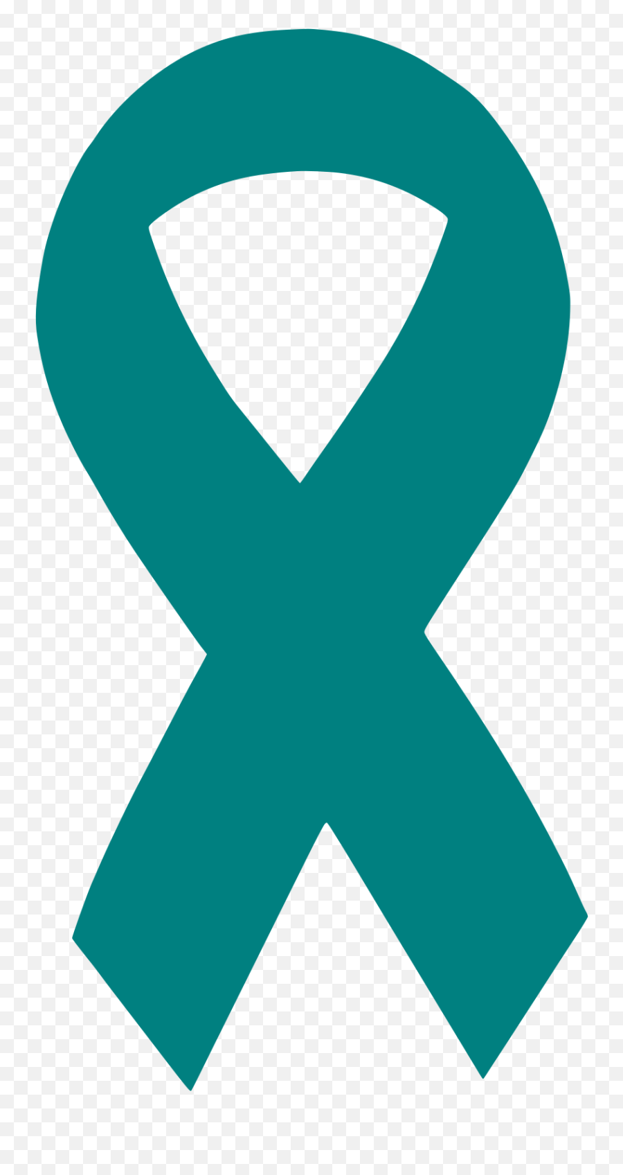 Fileteal Awareness Ribbon Small Iconsvg - Wikimedia Commons Emoji,Awareness Ribbon Clipart