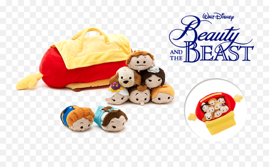 Beauty U0026 The Beast Carry Case Tsum Tsum Collection Coming Emoji,Beauty And The Beast Characters Png