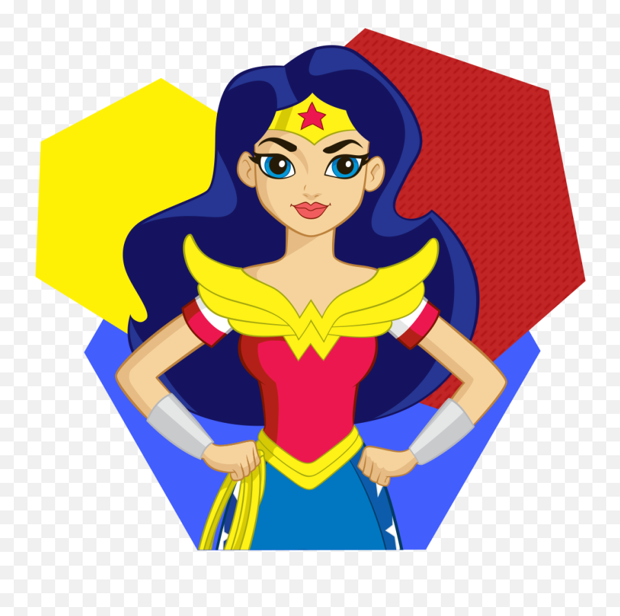 Clipart Stars Super Hero Clipart Stars - Wonder Woman Super Hero Girl Png Emoji,Wonder Woman Clipart
