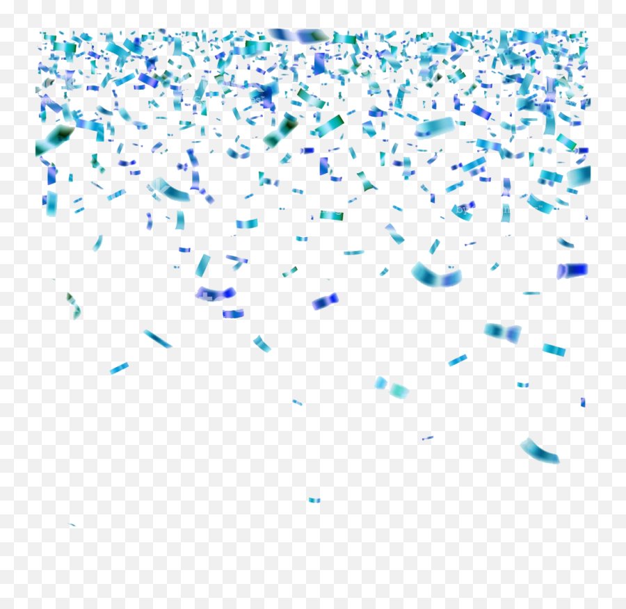 Blue Confetti Transparent Image Png Arts - Birthday Confetti Blue Png Emoji,Confetti Transparent