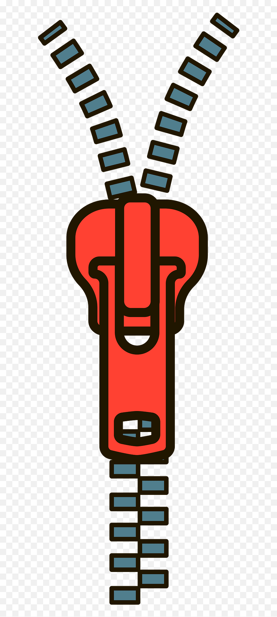 Zipper Clipart - Vertical Emoji,Zipper Png