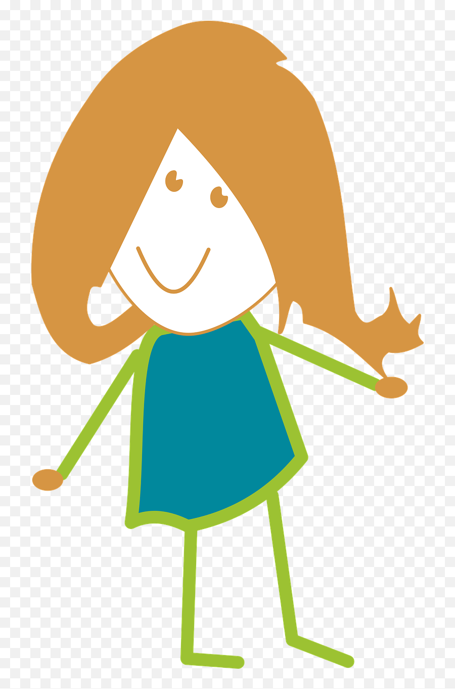 Vectorgirlsvgfree Vector Graphicsfree Pictures - Free Emoji,Excited Girl Clipart