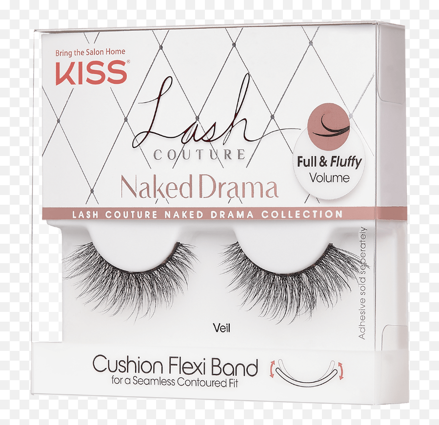 Kiss Lash Couture Naked Drama - Veil Eyelash Extensions Emoji,Lashes Png
