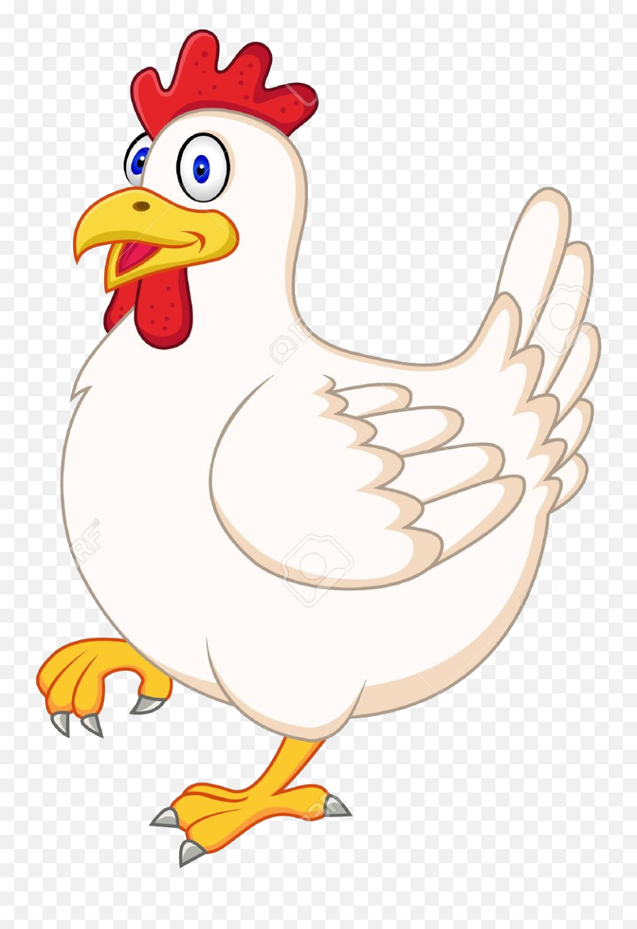Cartoon Pretty Chickens Vector Library - Hen Cartoon Clipart Emoji,Hen Clipart