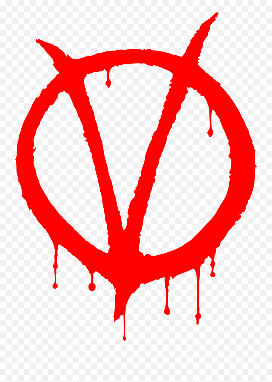 V For Vendetta Graffiti Svg Wikimedia Commons - V De V For Vendetta Emoji,V Logo