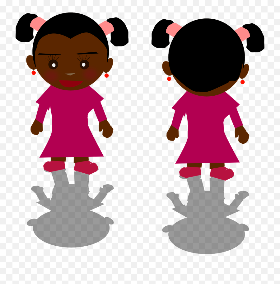 Free Black Girl Cliparts Download Free - Back Of Kid Clip Art Emoji,Black Girl Clipart