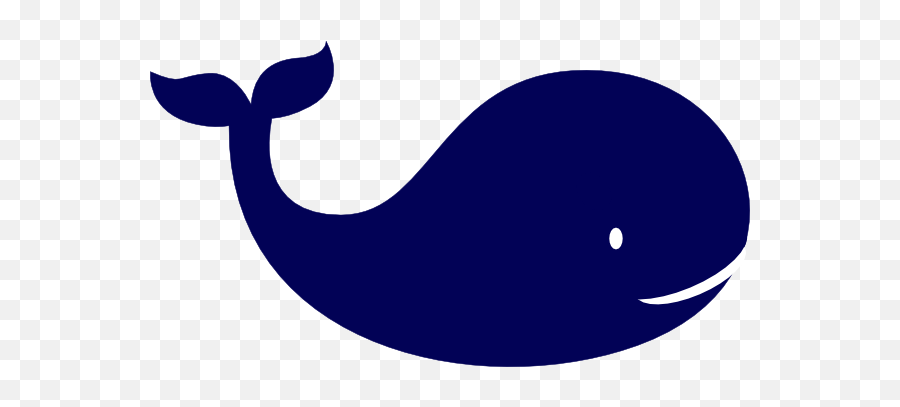 Blue Whale Clipart Transparent Png - Silhouette Whale Clip Art Emoji,Whale Clipart