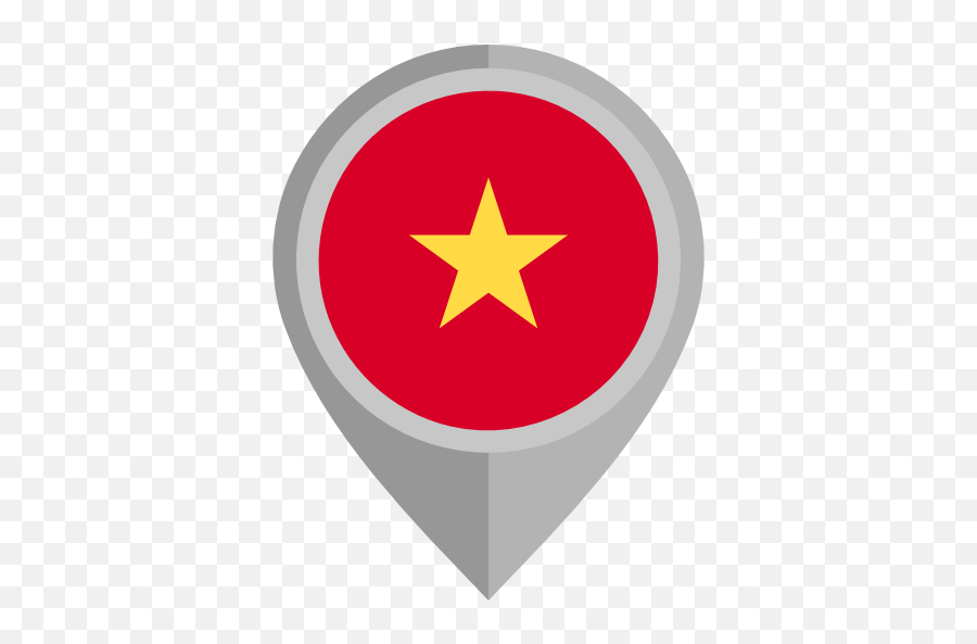 Vietnam - Vietnam Flag Icon Pin Emoji,Vietnam Flag Png