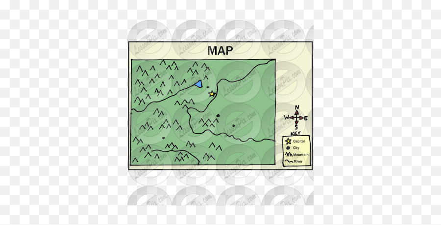 Map Picture For Classroom Therapy Use - Horizontal Emoji,Map Clipart