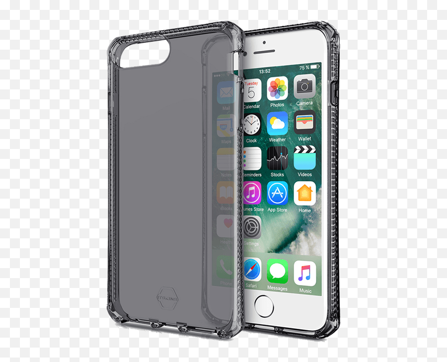 Itskins - Coque Iphone 7 Plus Transparente Et Noir Emoji,Transparent Iphone 6s Cases