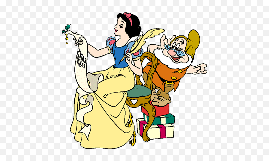 Snow White Clipart - Snow White And The Seven Dwarfs Photo Christmas Snow White Clipart Emoji,Snow White Clipart