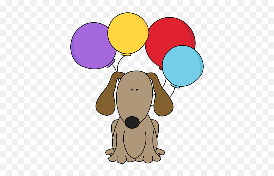 Free Puppy Birthday Cliparts Download Free Clip Art Free - Dog With Balloons Clipart Emoji,Puppy Clipart