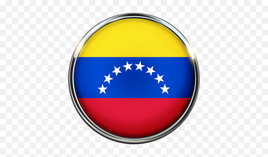 Venezuela Flag Circle Background Emoji,Bandera Venezuela Png