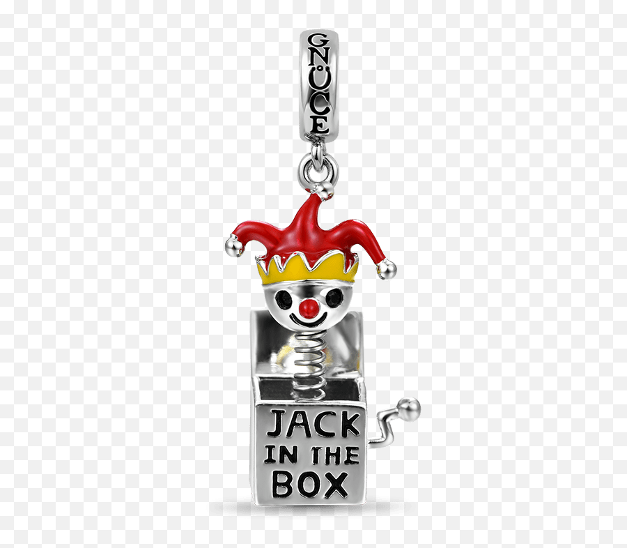 Jack In The Box Charm Pendant 925 Sterling Silver Emoji,Jack In The Box Png