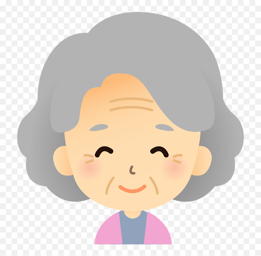 Grandmother Clipart - Happy Emoji,Grandma Clipart