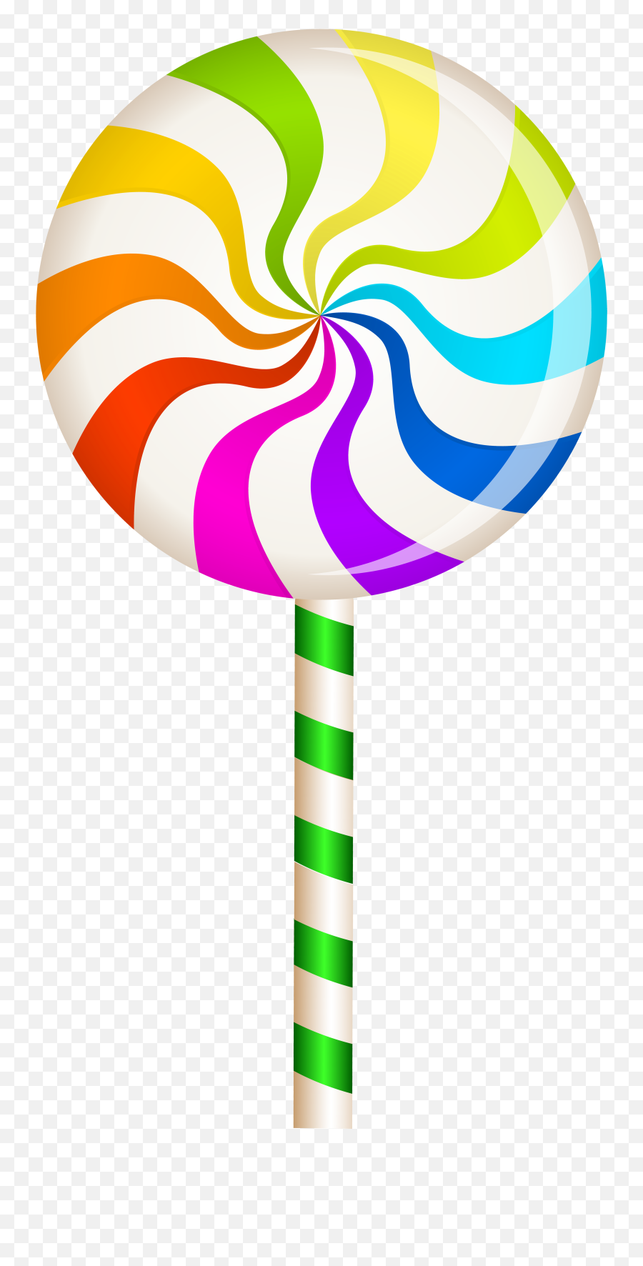 Clipart Royalty Free Library Multicolor - Lollipop Clipart Png Emoji,Lollipop Clipart