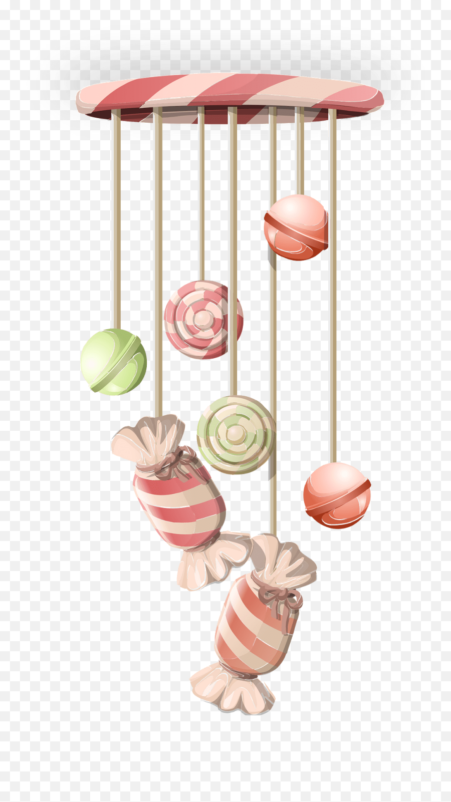 Hanging Candy Ceiling Decor Clipart Free Download Emoji,Baby Toys Clipart Black And White