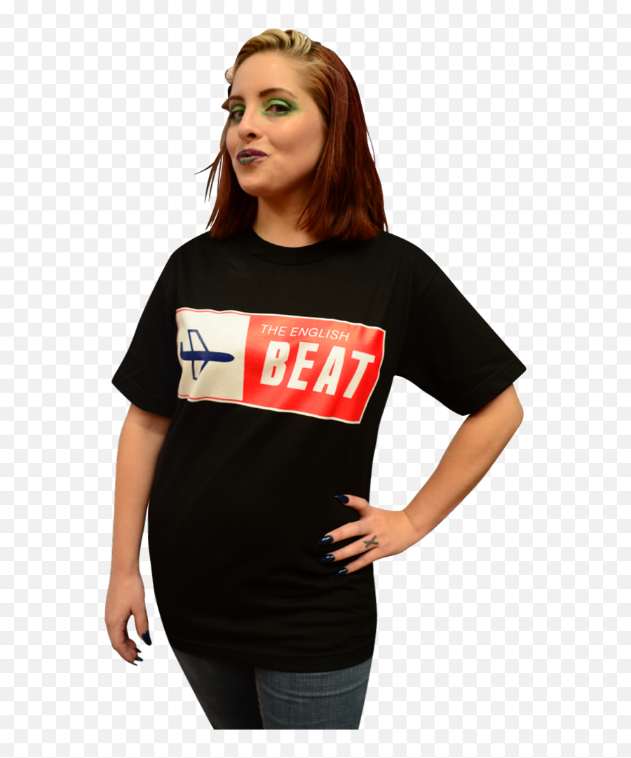 English Beat Airplane Logo T - Shirt For Women Emoji,Airplane Logo