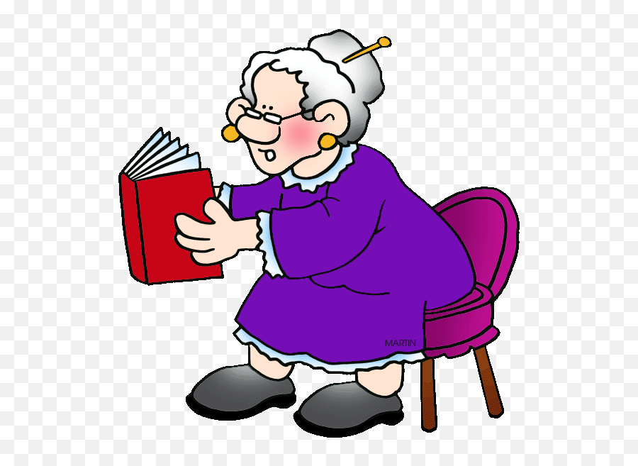 Arts Clip Art - Grandma Reading Book Clipart Emoji,Kids Reading Clipart