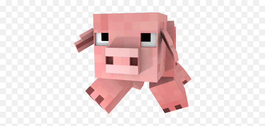 Minecraft Pig Front View Transparent - Mobs Render Png Minecraft Emoji,Minecraft Png