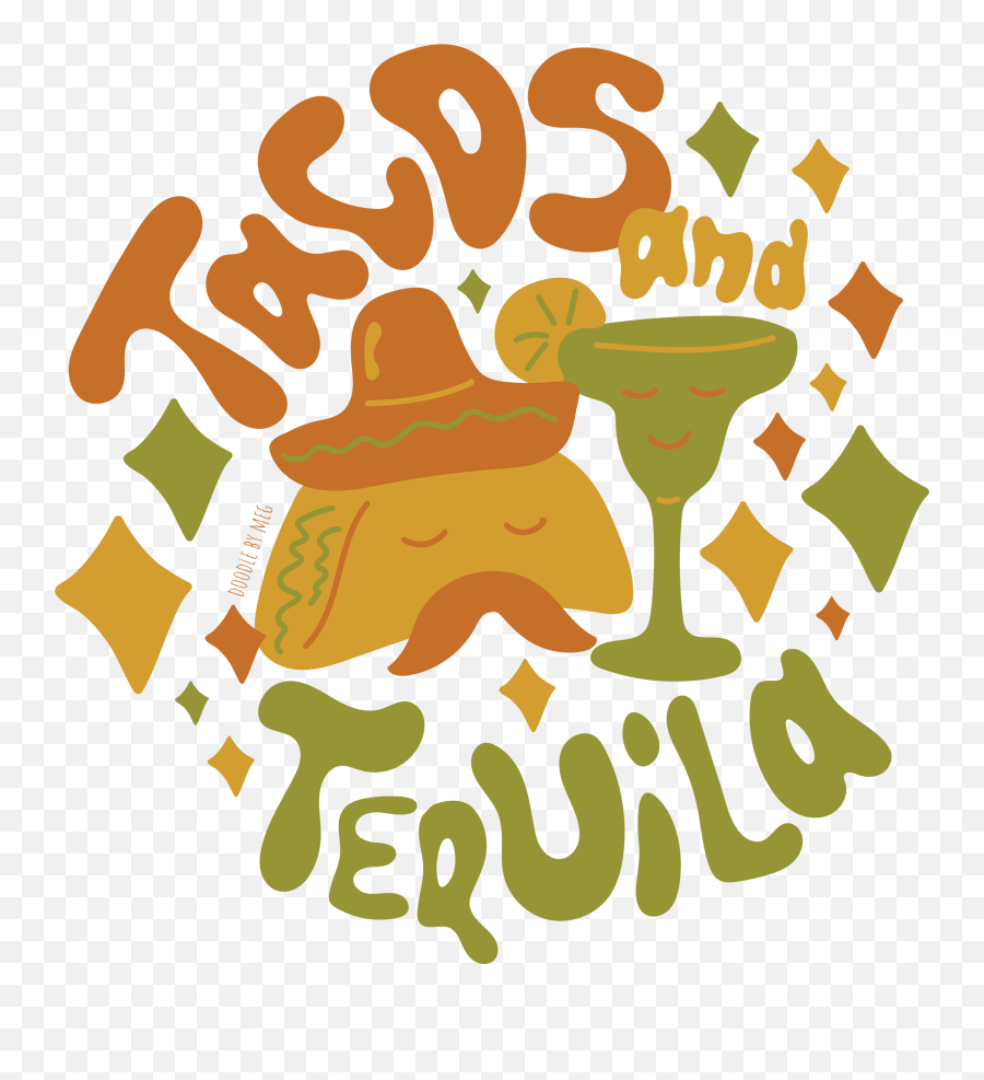 Tacos Tequila Southern Western Cute Drawing Emoji,Society6 Logo