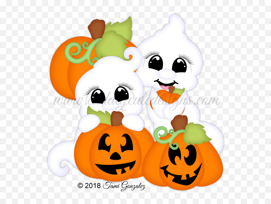 Pumpkin Patch Ghosts - Happy Emoji,Pumkin Patch Clipart