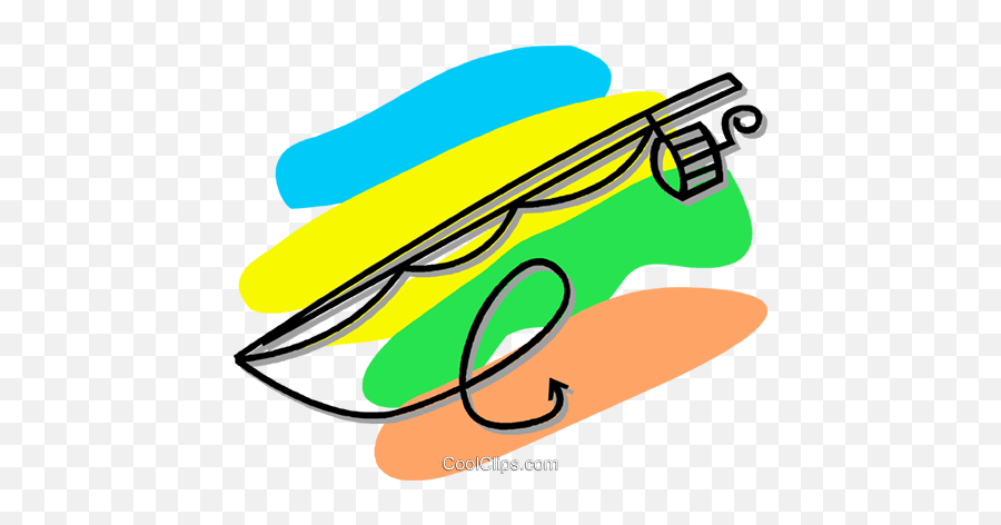 Fishing Rod Royalty Free Vector Clip Art Illustration - Drawing Emoji,Fishing Rod Clipart