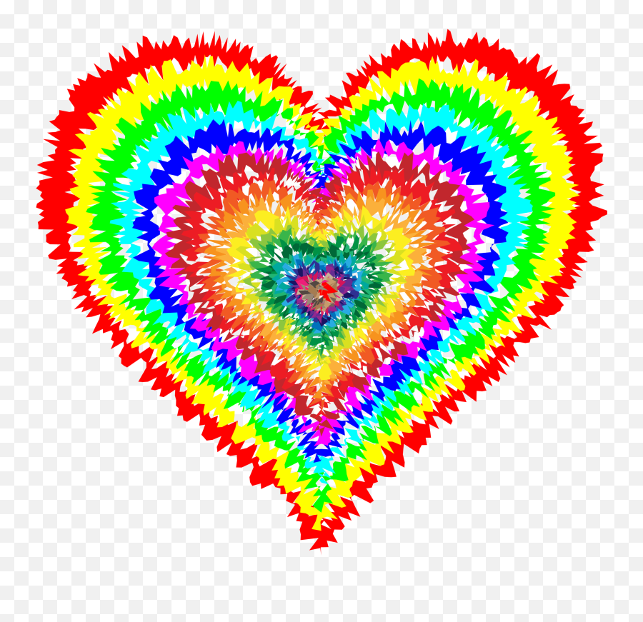 Tie Dye Love Heart - Tie Dye Clip Art Emoji,Tie Dye Clipart
