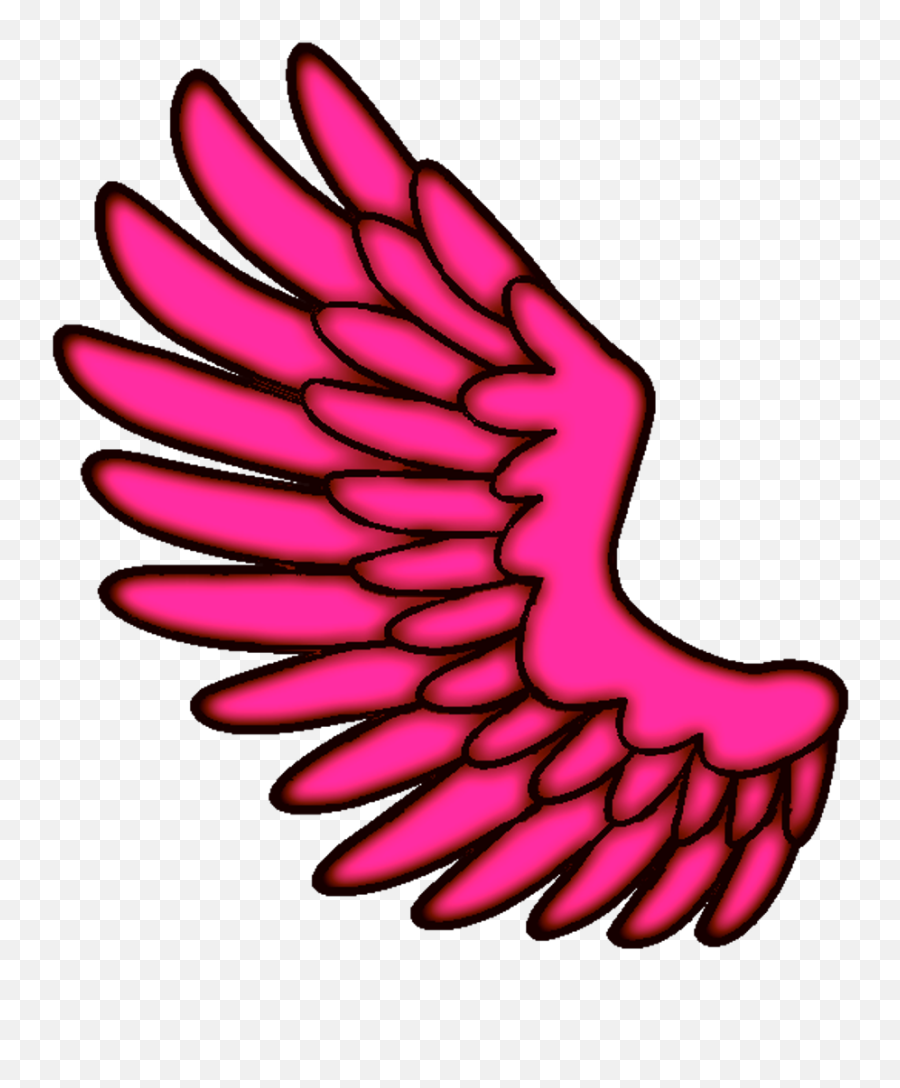 Wings Wing Pinkwings Pink Hotpink Angelwings Angel - Pink Wings Clipart Emoji,Angel Wings Logo