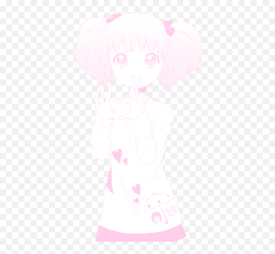 Download Cute Transparent Tumblr Soft - Transparent Kawaii Pink Cute Anime Girl Emoji,Anime Transparent Background